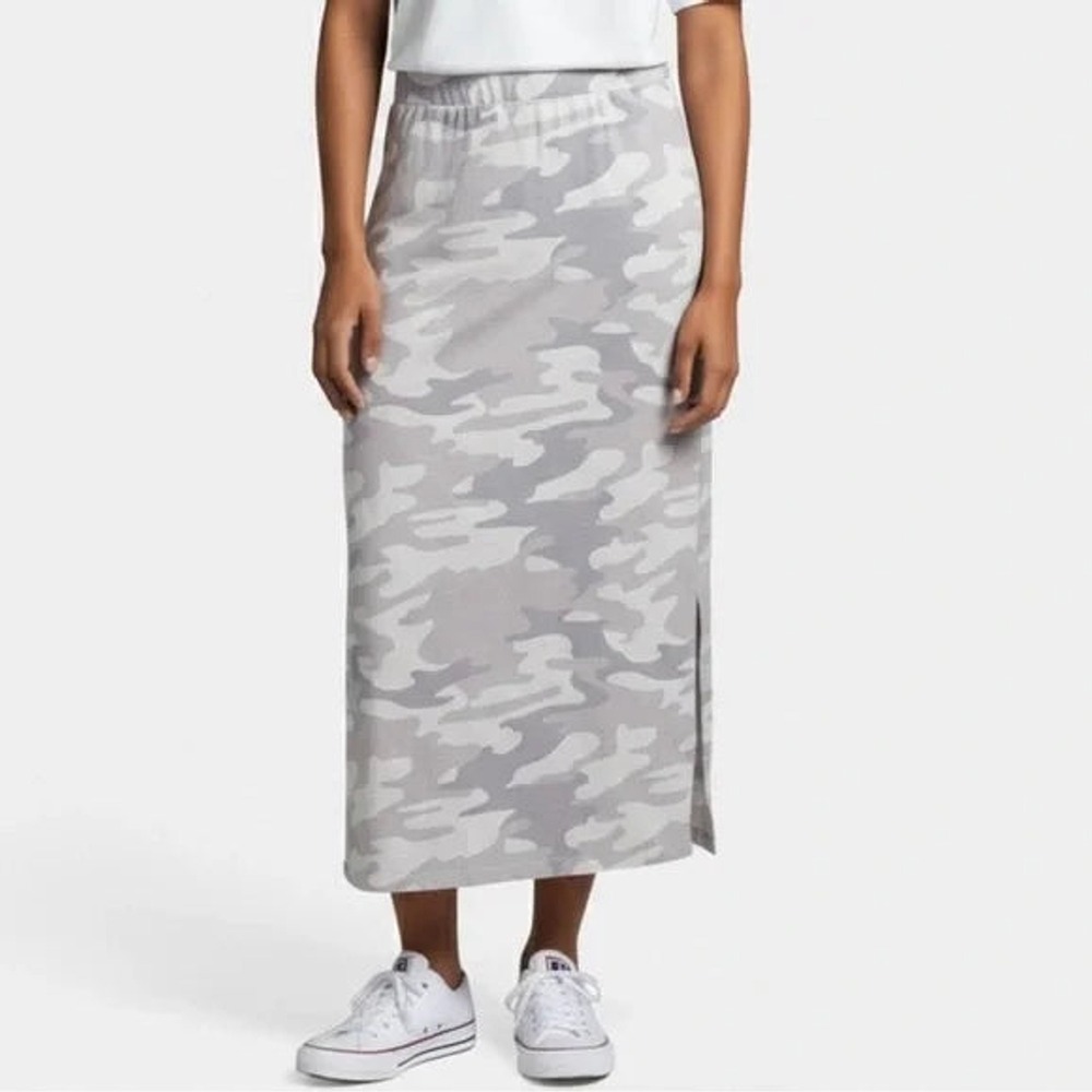 NWT Z Supply Ava Skirt - Wht/Gry Camo